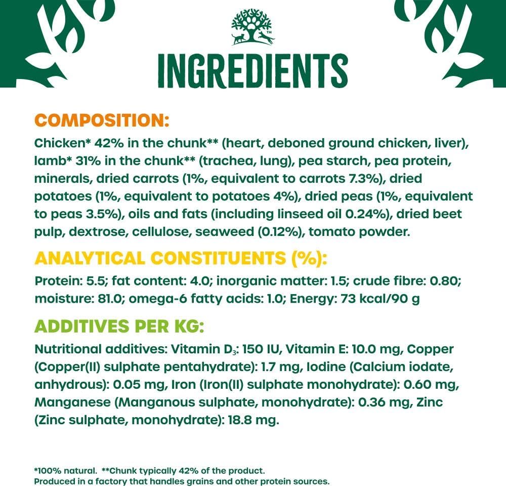 James Wellbeloved Adult Grain free Lamb & Chicken 90g x 12 qty